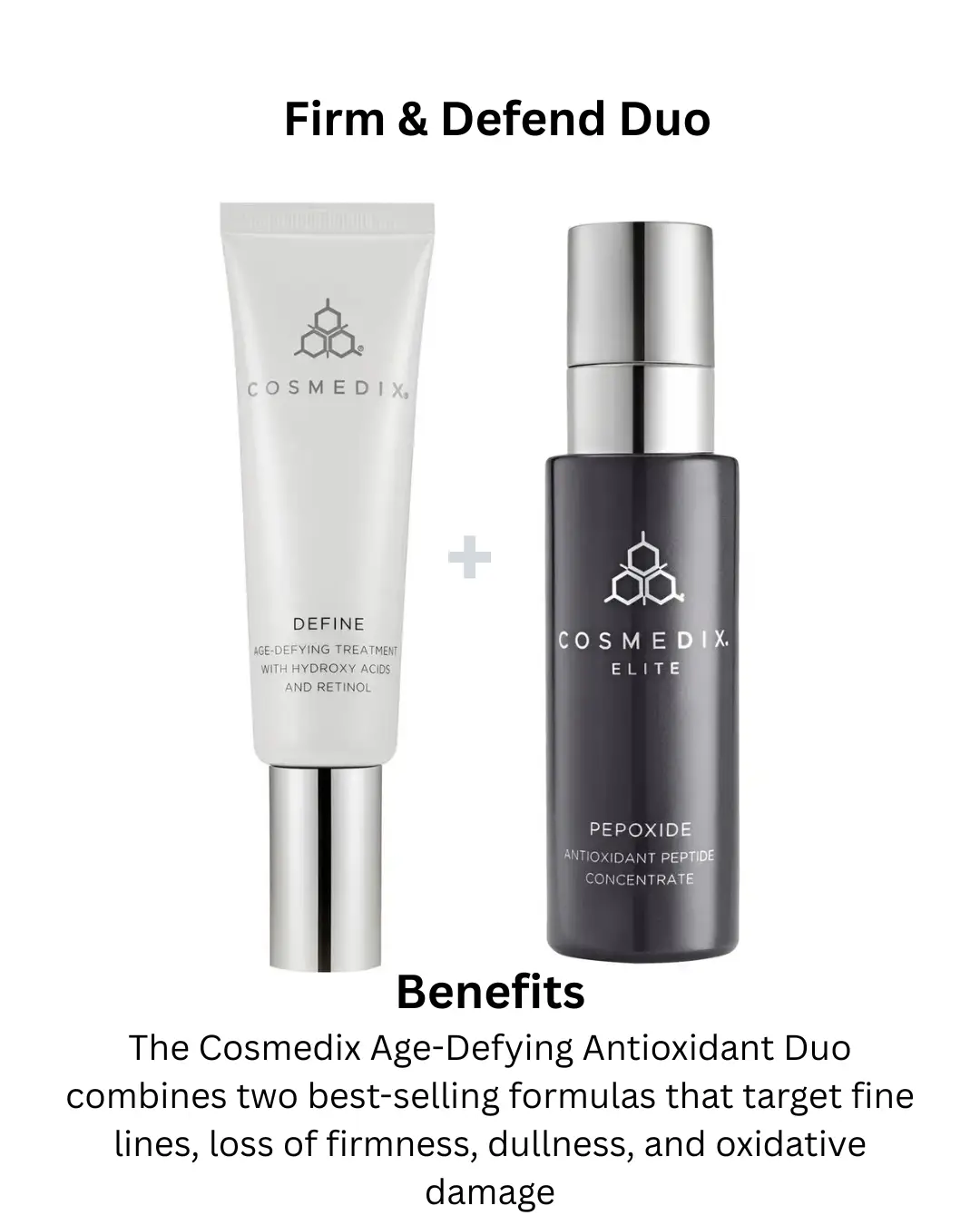 Cosmedix define serum, pepoxide concentrate