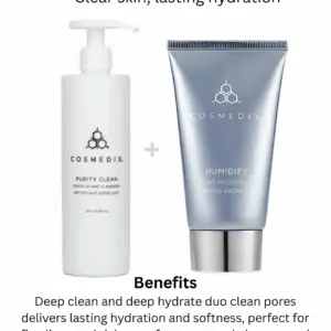 Cosmedix purity cleanser, moisturizer cream