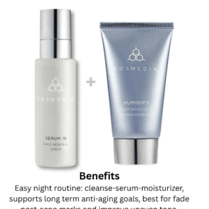 Cosmedix renewal serum, moisturizer cream