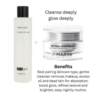 PCA skin facial wash, Jan marini retinol mask